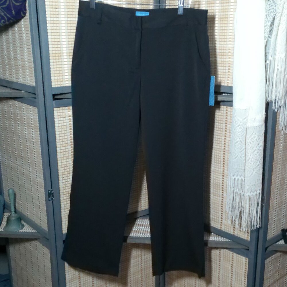 Simply Vera Vera Wang Straight Fit Flare Leg Trouser